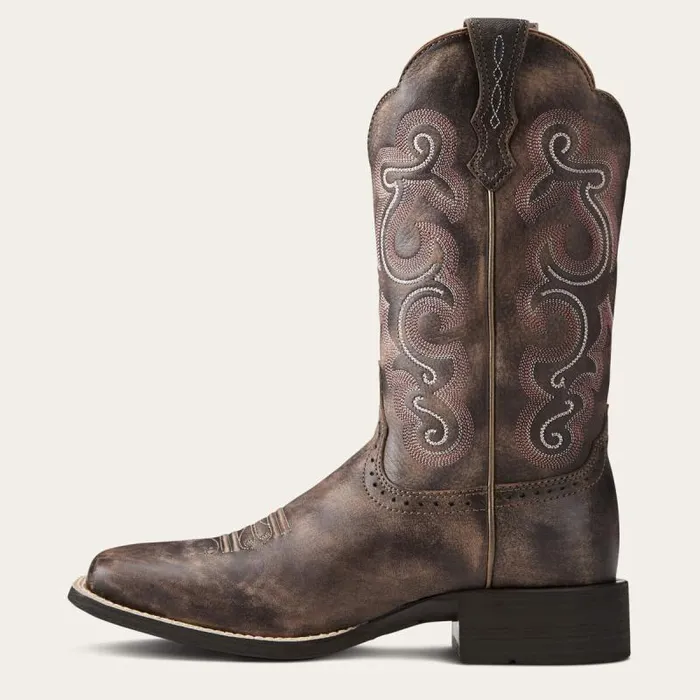 Women Western Boots Ariat Quickdraw Western Boot Tack Room Chocolate Women Western Boots Ariat Quickdraw Western Boot Tack Room Chocolate