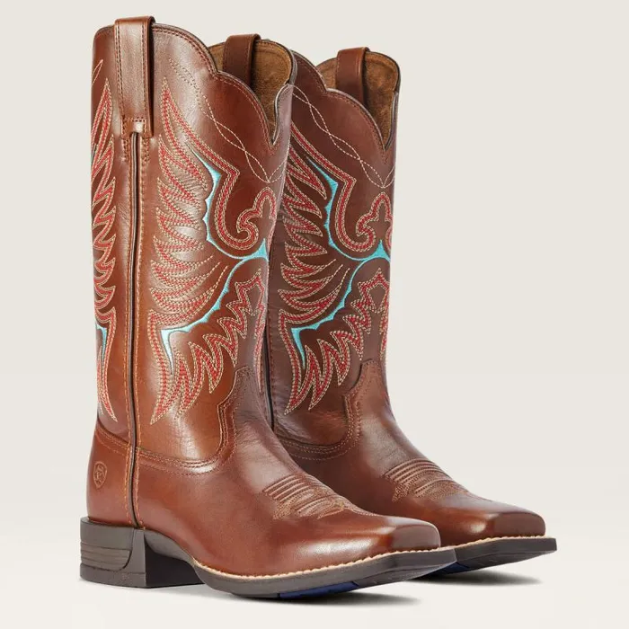 Women Western Boots Ariat Rockdale Western Boot Naturally Distressed Brown