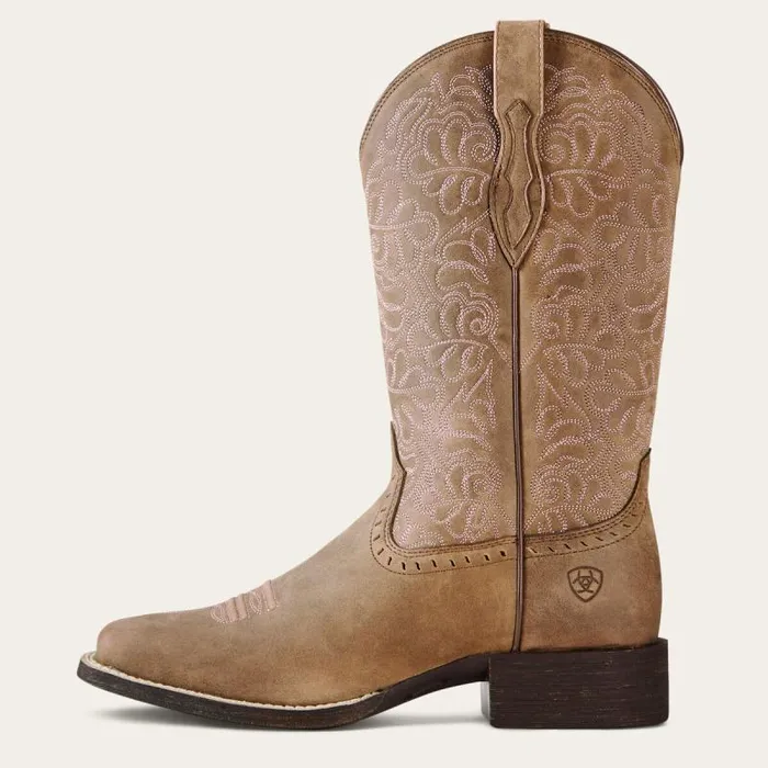 Women Western Boots Ariat Round Up Remuda Western Boot Brown Bomber