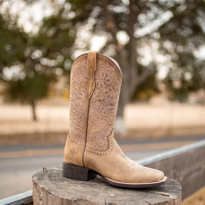Women Western Boots Ariat Round Up Remuda Western Boot Brown Bomber