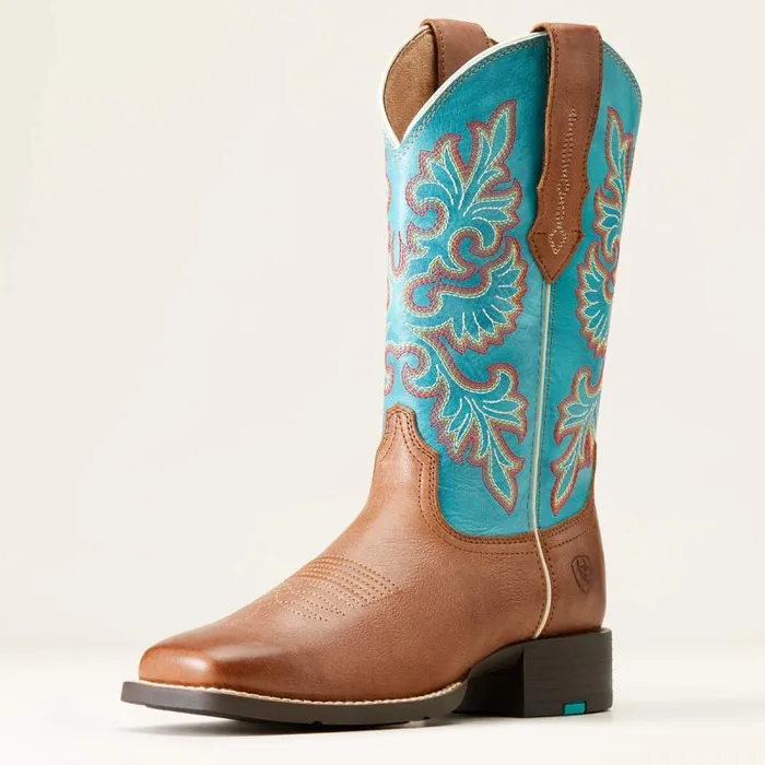 Women Western Boots Ariat Round Up Wide Square Toe StretchFit Western Boot Buff Blonde Women Western Boots Ariat Round Up Wide Square Toe StretchFit Western Boot Buff Blonde