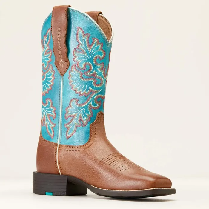 Women Western Boots Ariat Round Up Wide Square Toe StretchFit Western Boot Buff Blonde Women Western Boots Ariat Round Up Wide Square Toe StretchFit Western Boot Buff Blonde