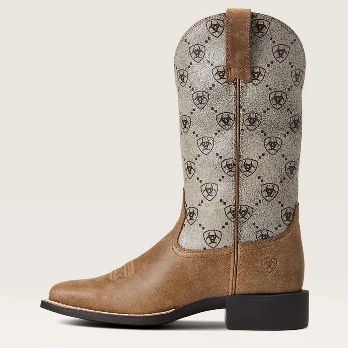 Women Western Boots Ariat Round Up Wide Square Toe Western Boot Brown Bomber Women Western Boots Ariat Round Up Wide Square Toe Western Boot Brown Bomber