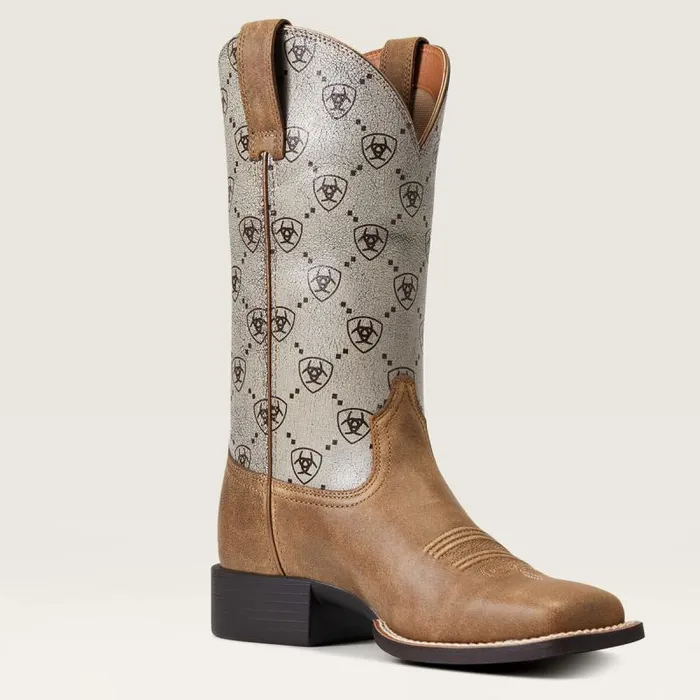 Women Western Boots Ariat Round Up Wide Square Toe Western Boot Brown Bomber Women Western Boots Ariat Round Up Wide Square Toe Western Boot Brown Bomber