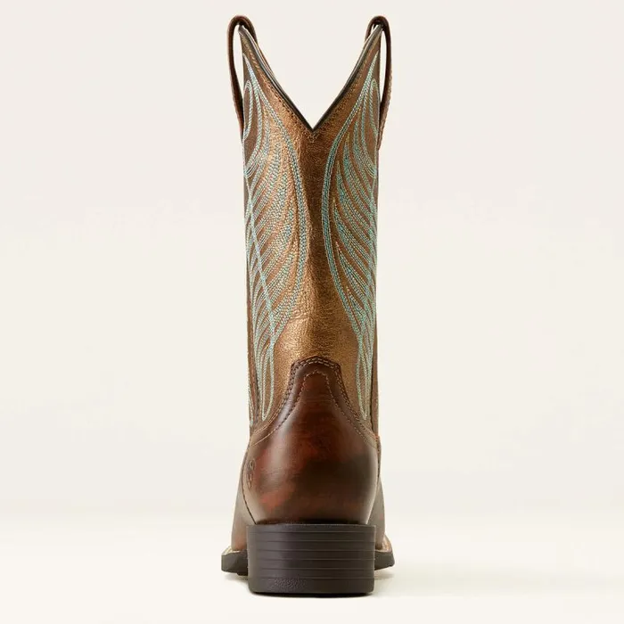 Women Western Boots Ariat Round Up Wide Square Toe Western Boot Yukon Brown Women Western Boots Ariat Round Up Wide Square Toe Western Boot Yukon Brown