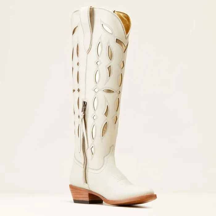 Women Western Boots Ariat Saylor StretchFit Western Boot Blanco