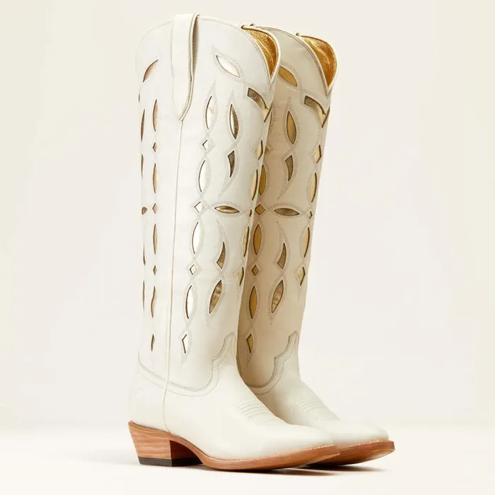 Women Western Boots Ariat Saylor StretchFit Western Boot Blanco