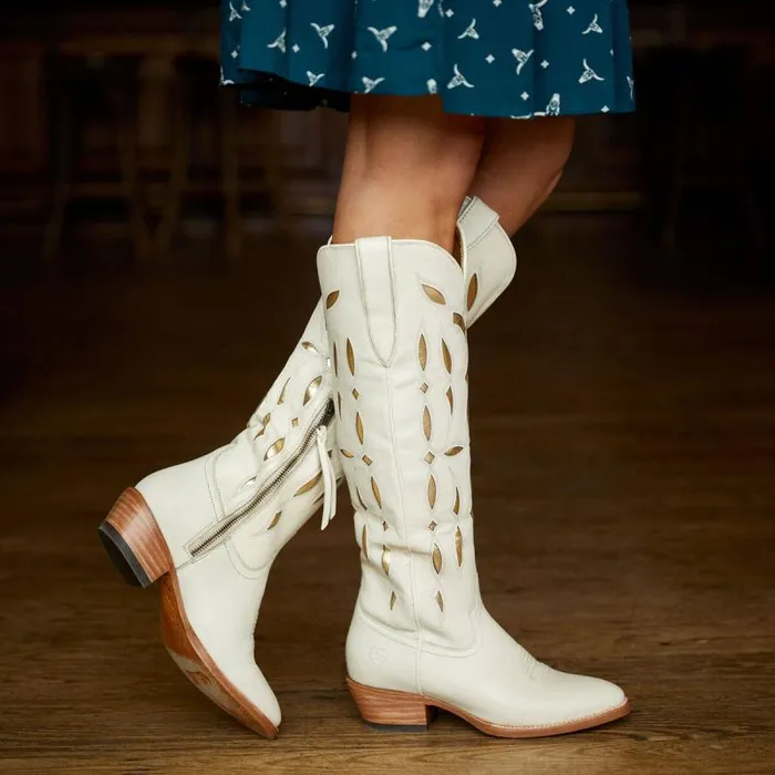 Women Western Boots Ariat Saylor StretchFit Western Boot Blanco