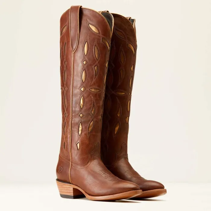 Women Western Boots Ariat Saylor StretchFit Western Boot Chic Brown Women Western Boots Ariat Saylor StretchFit Western Boot Chic Brown