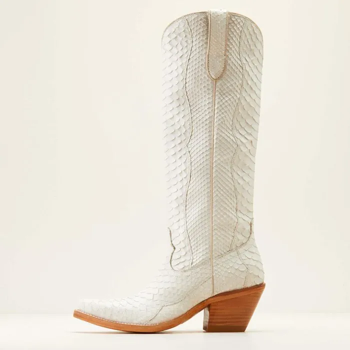 Women Western Boots Ariat Sterling Emery StretchFit Western Boot Classic White Python Women Western Boots Ariat Sterling Emery StretchFit Western Boot Classic White Python