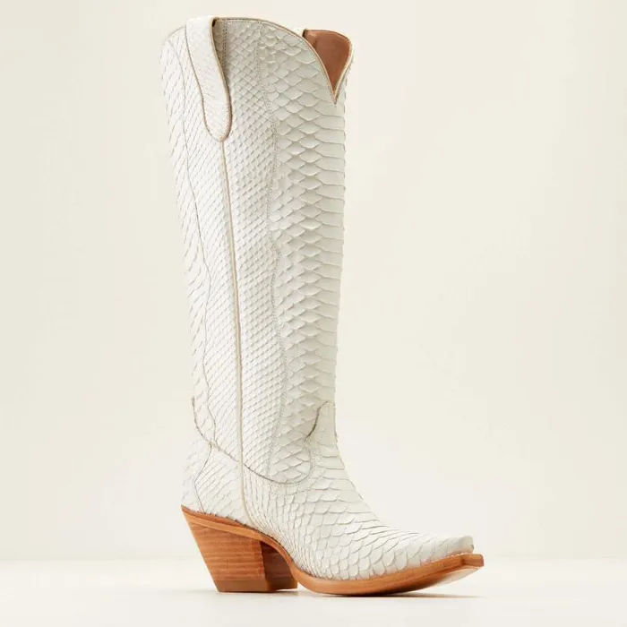Women Western Boots Ariat Sterling Emery StretchFit Western Boot Classic White Python Women Western Boots Ariat Sterling Emery StretchFit Western Boot Classic White Python