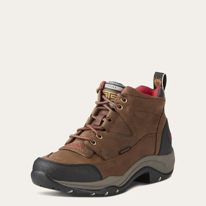 Women Western Boots Ariat Terrain Waterproof Boot Distressed Brown