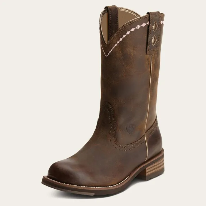 Women Western Boots Ariat Unbridled Roper Western Boot Distressed Brown
