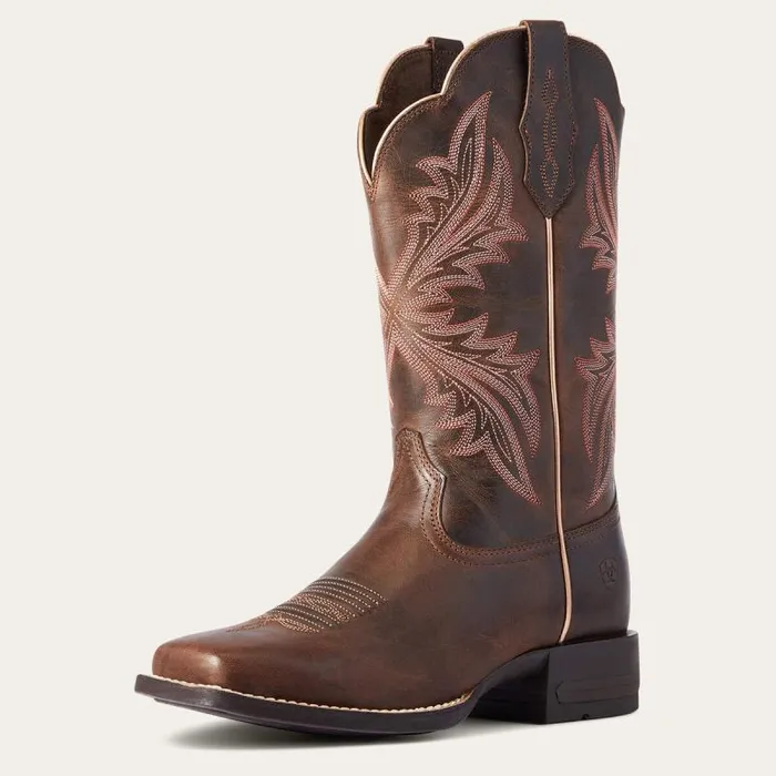 Women Western Boots Ariat West Bound Western Boot Sassy Brown