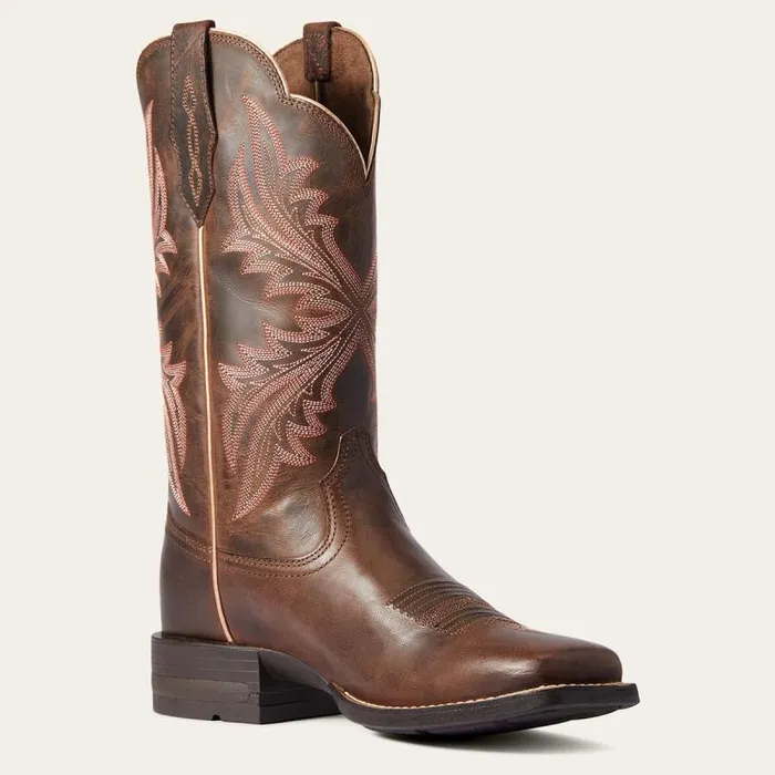 Women Western Boots Ariat West Bound Western Boot Sassy Brown