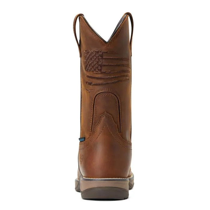 Women Work Boots and Shoes Ariat Anthem Patriot Waterproof Composite Toe Work Boot Distressed Brown Women Work Boots and Shoes Ariat Anthem Patriot Waterproof Composite Toe Work Boot Distressed Brown