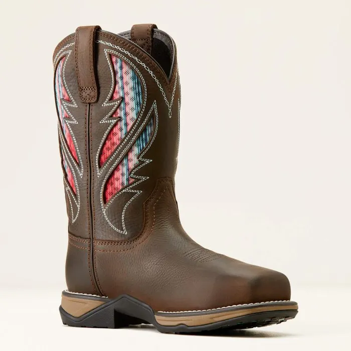 Women Work Boots and Shoes Ariat Anthem VentTEK Waterproof Composite Toe Work Boot Dark Chocolateserape