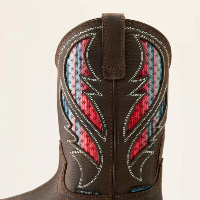 Women Work Boots and Shoes Ariat Anthem VentTEK Waterproof Composite Toe Work Boot Dark Chocolateserape