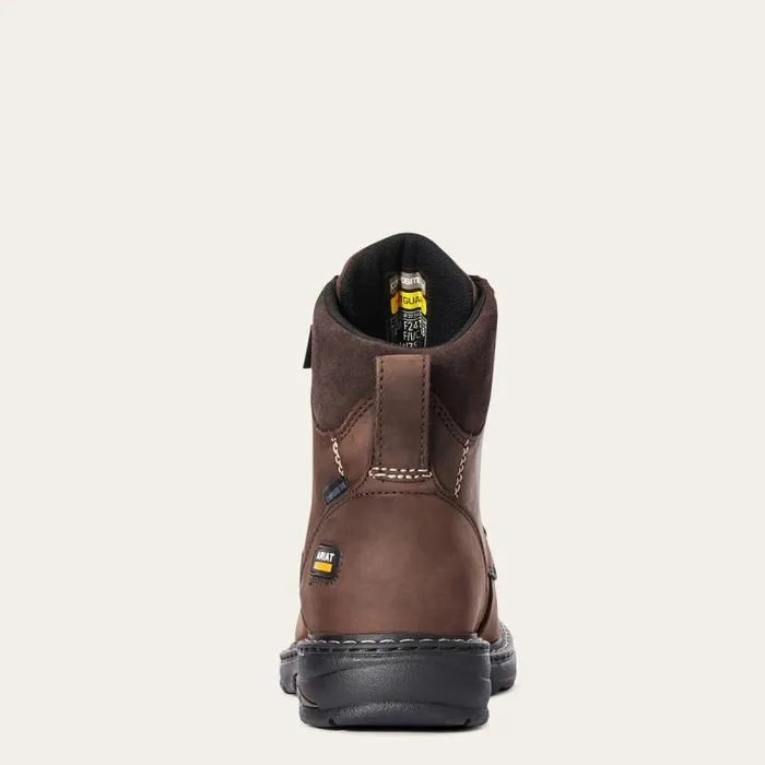 Women Work Boots and Shoes Ariat Casey 6034 MetGuard Composite Toe Work Boot Oily Distressed Brown