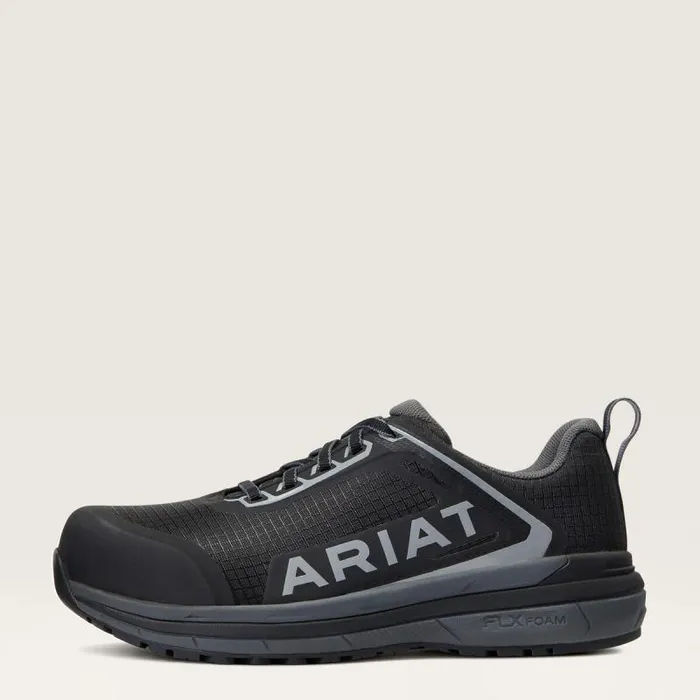 Women Work Boots and Shoes Ariat Outpace Composite Toe Safety Shoe Black