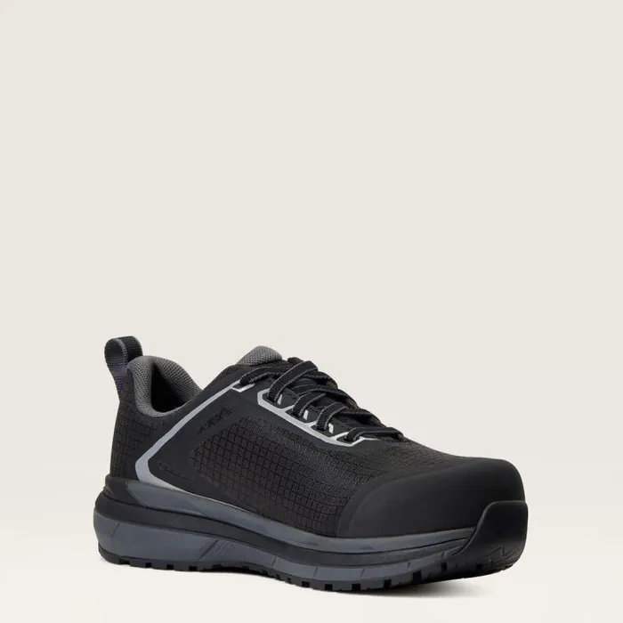 Women Work Boots and Shoes Ariat Outpace Composite Toe Safety Shoe Black