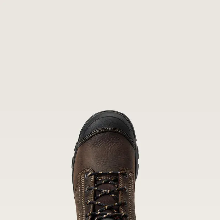 Women Work Boots and Shoes Ariat Treadfast 6034 Waterproof Work Boot Dark Brown