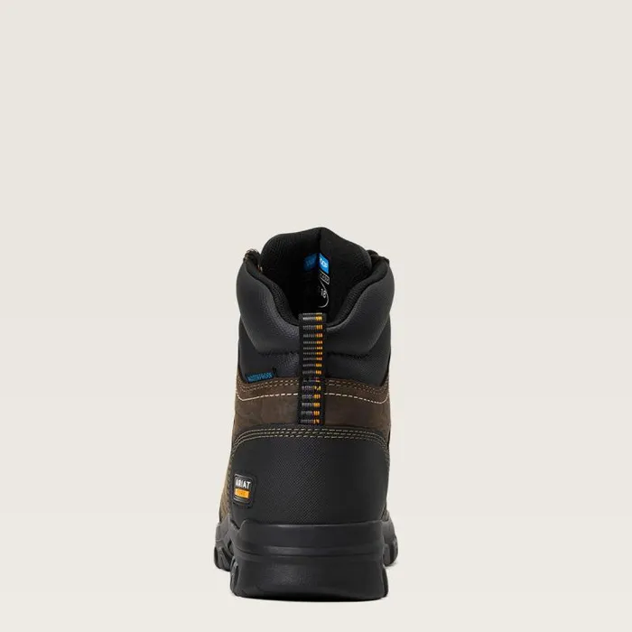 Women Work Boots and Shoes Ariat Treadfast 6034 Waterproof Work Boot Dark Brown