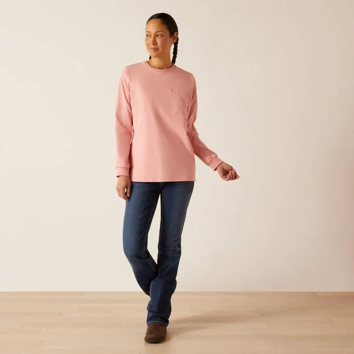 Women Workwear Ariat FR American Rose TShirt Mauveglow Women Workwear Ariat FR American Rose TShirt Mauveglow