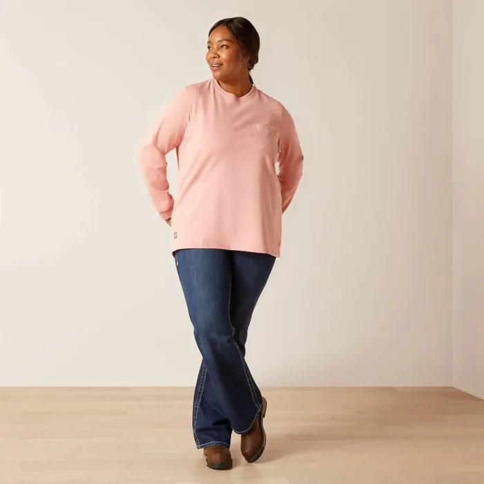 Women Workwear Ariat FR American Rose TShirt Mauveglow Women Workwear Ariat FR American Rose TShirt Mauveglow