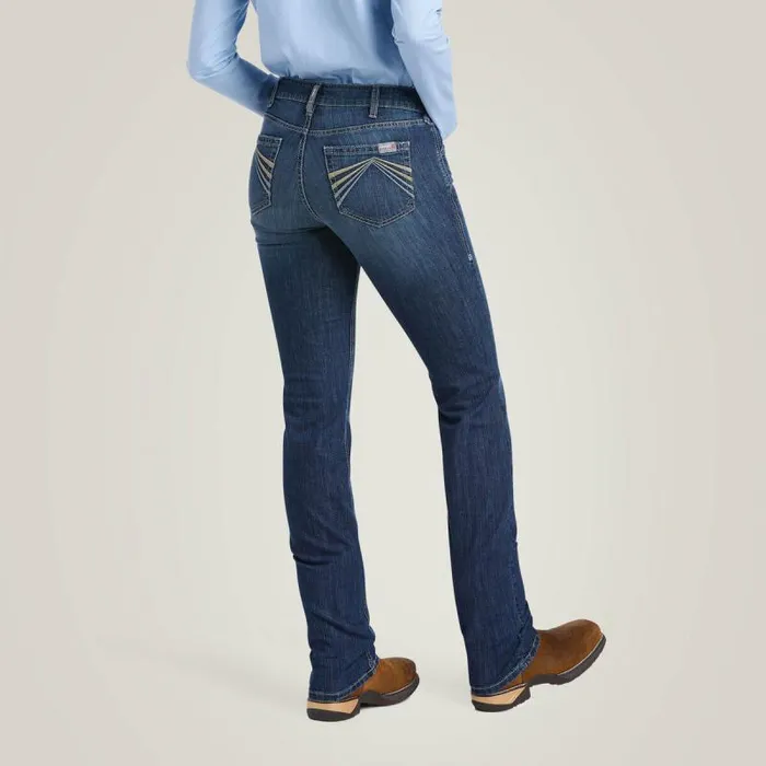 Women Workwear Ariat FR Perfect Rise DuraStretch Avelynn Slim Leg Jean Madera Women Workwear Ariat FR Perfect Rise DuraStretch Avelynn Slim Leg Jean Madera