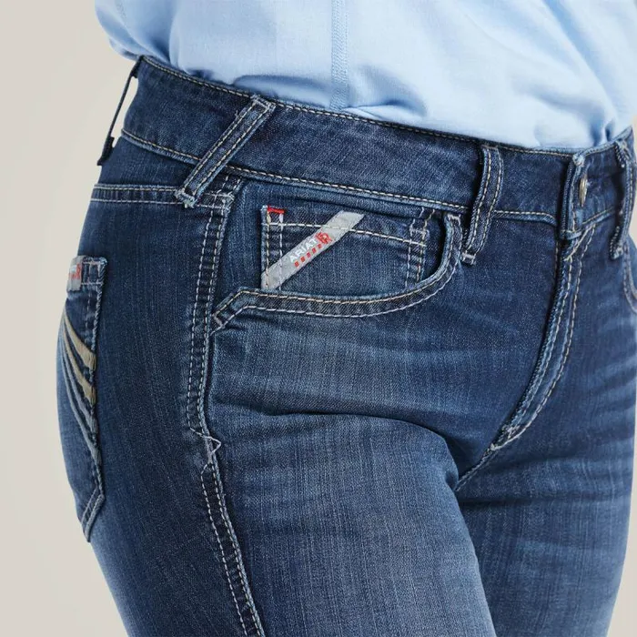 Women Workwear Ariat FR Perfect Rise DuraStretch Avelynn Slim Leg Jean Madera Women Workwear Ariat FR Perfect Rise DuraStretch Avelynn Slim Leg Jean Madera