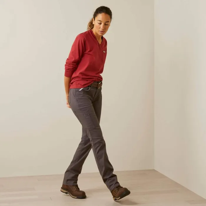 Women Workwear Ariat Rebar Cotton Strong Work Hard Red Dahlia Women Workwear Ariat Rebar Cotton Strong Work Hard Red Dahlia