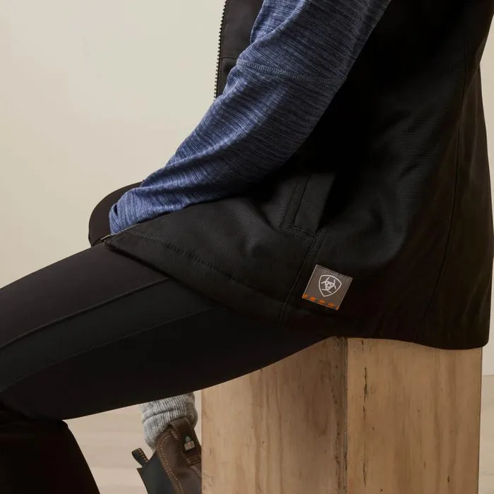 Women Workwear Ariat Rebar DuraCanvas Insulated Vest Black Women Workwear Ariat Rebar DuraCanvas Insulated Vest Black
