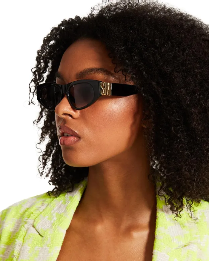 Womens Adriane Sunglasses Black Steve Madden Sunglasses