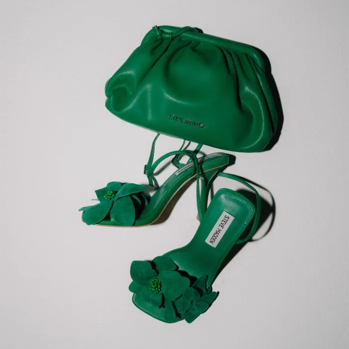Womens Amani Green Steve Madden Heels