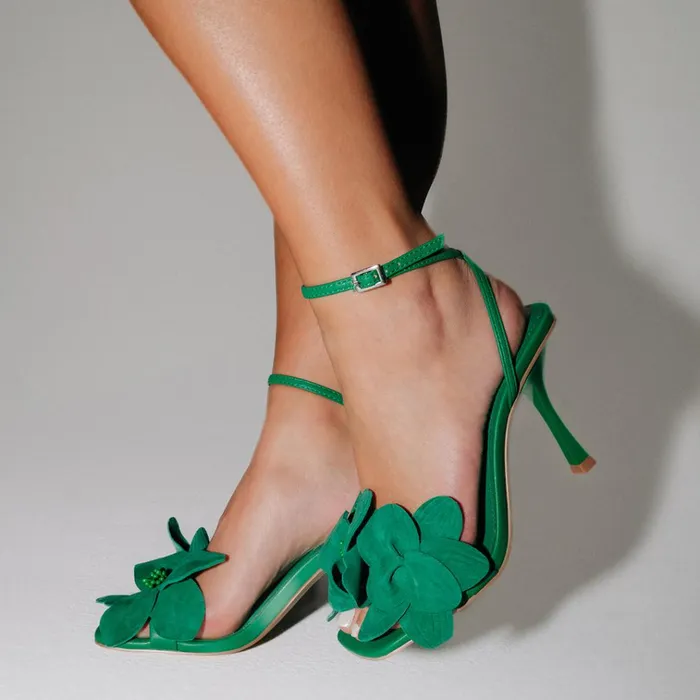 Womens Amani Green Steve Madden Heels