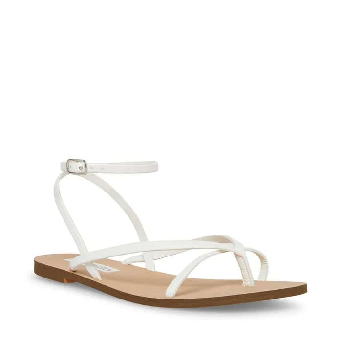 Womens Amuse White Steve Madden Sandals