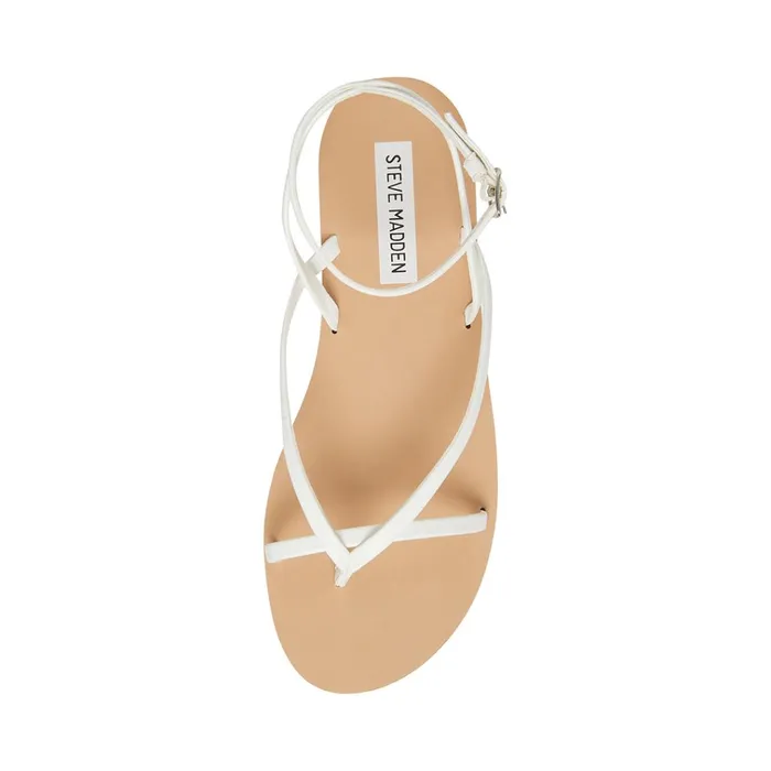 Womens Amuse White Steve Madden Sandals