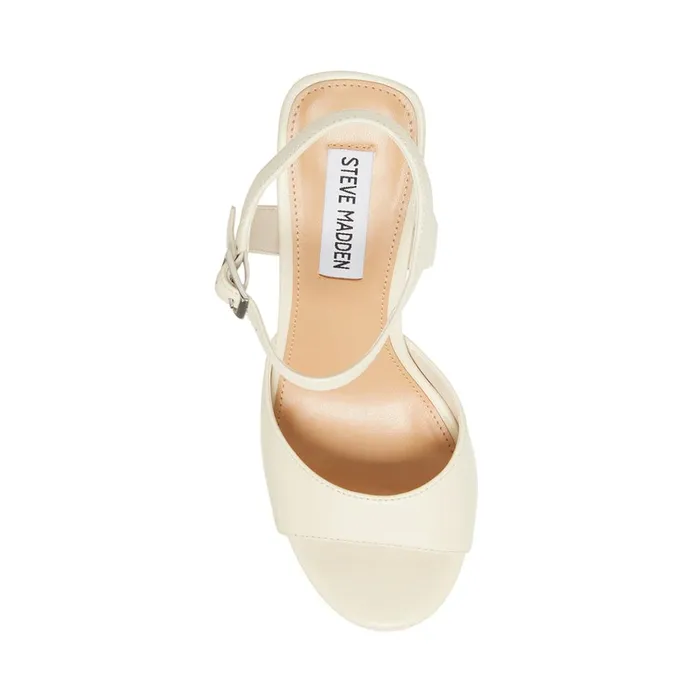 Womens Amy Bone Leather Steve Madden Heels