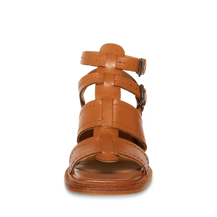 Womens Angelene Tan Leather Steve Madden Sandals