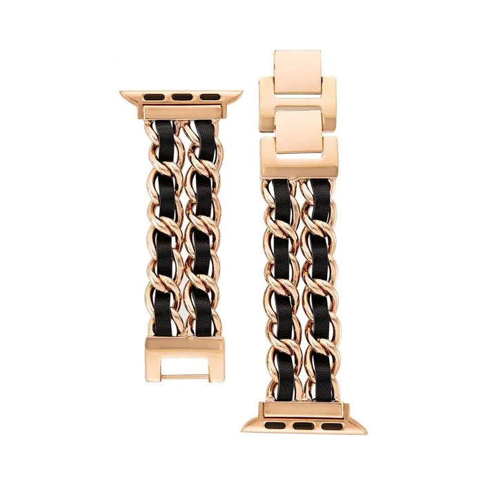 Womens Apple Watch Linked Watch Band Gold 3840mm Steve Madden Watches
