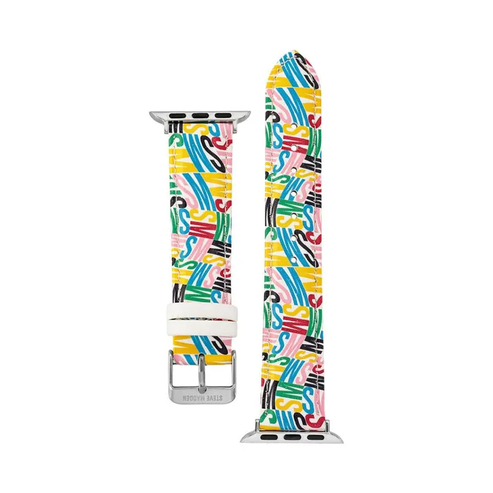 Womens Apple Watch Logo Watch Band Multi 3840mm Steve Madden Watches