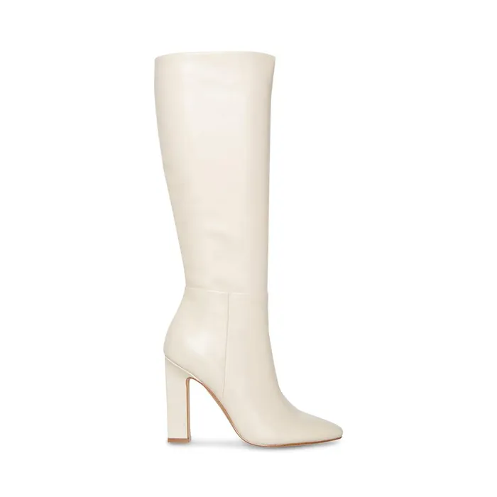 Womens Archers Bone Leather Steve Madden Boots and Booties