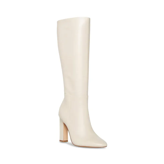 Womens Archers Bone Leather Steve Madden Boots and Booties