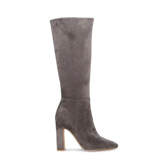 Womens Archers Grey Suede Steve Madden Boots and Booties