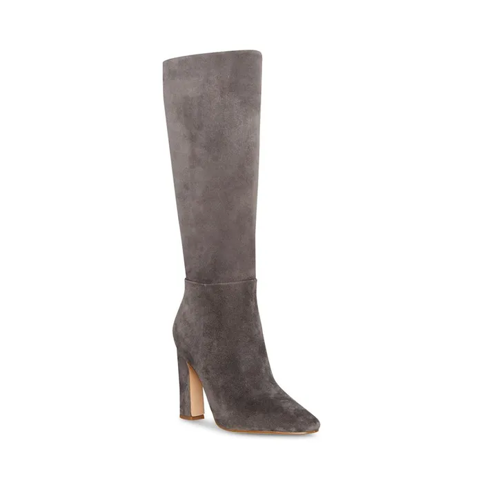 Womens Archers Grey Suede Steve Madden Boots and Booties