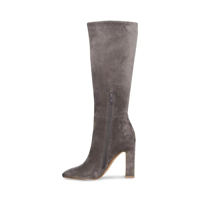 Womens Archers Grey Suede Steve Madden Boots and Booties