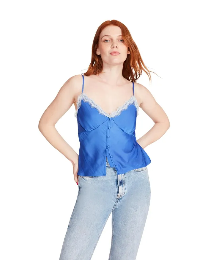 Womens Asher Top Blue Steve Madden Tops and Shirts