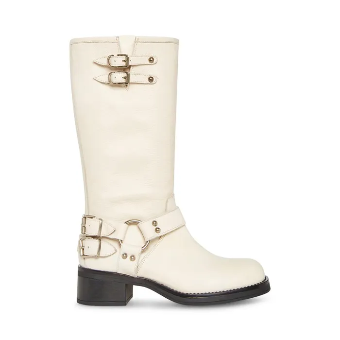 Womens Astor Bone Leather Steve Madden Boots and Booties
