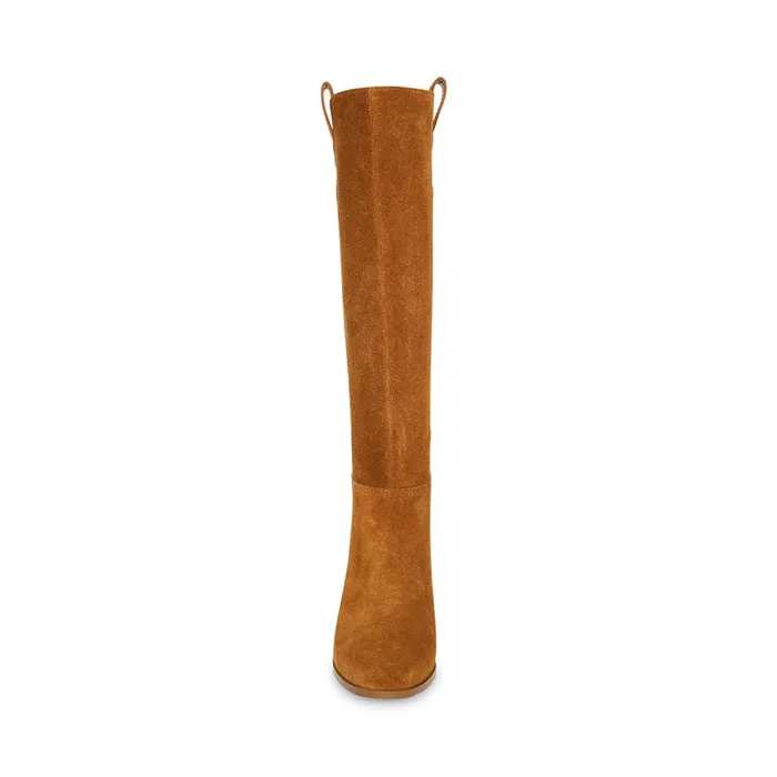Womens Autumn Chestnut Suede Steve Madden Boots and Booties